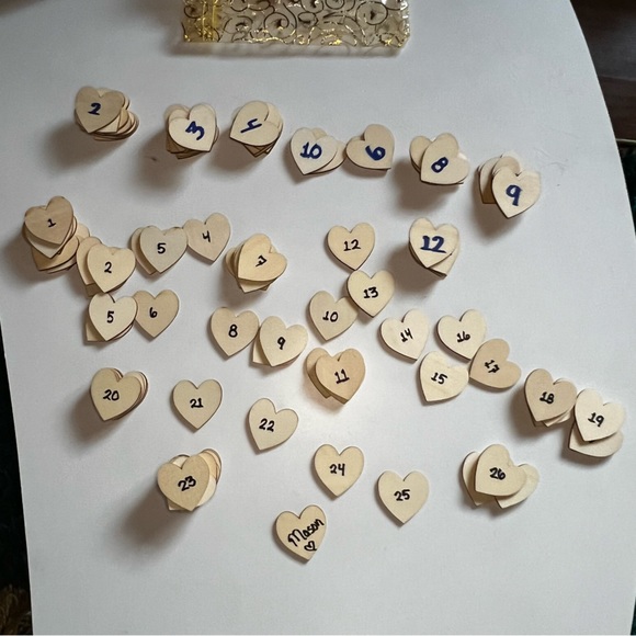KIG Glass mason Jar rubber locking hinged lid 140 wooden hearts 1 1/2” - Picture 3 of 11